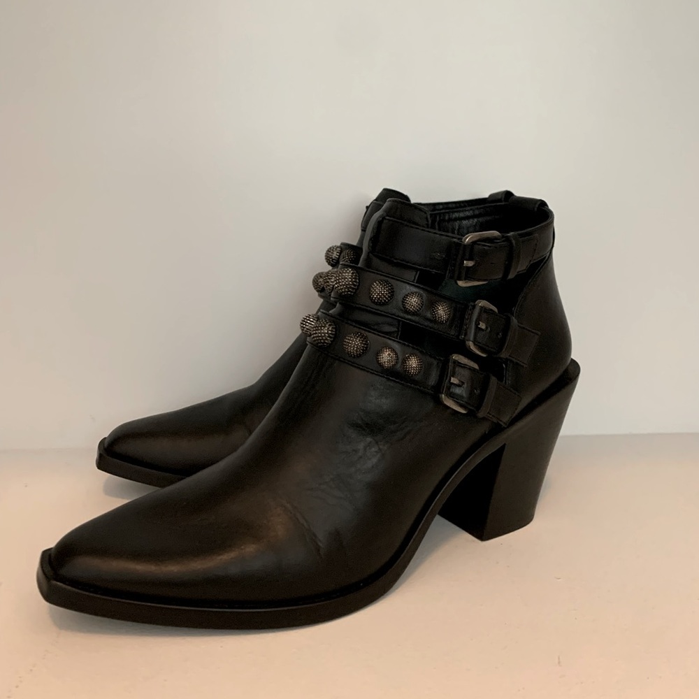 VC by John Vince Camuto Leather Studded Booties